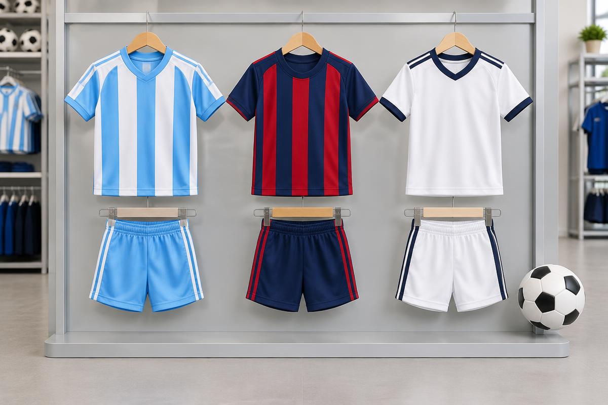 Conjuntos de camisetas y shorts de fútbol para niños